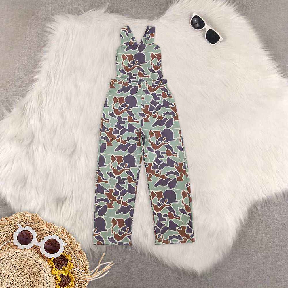 RTS baby girls and boys clothes camouflage Short Sleeve rompers