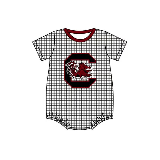 university of southcarolina baby clothes team short sleeve boys summer romper