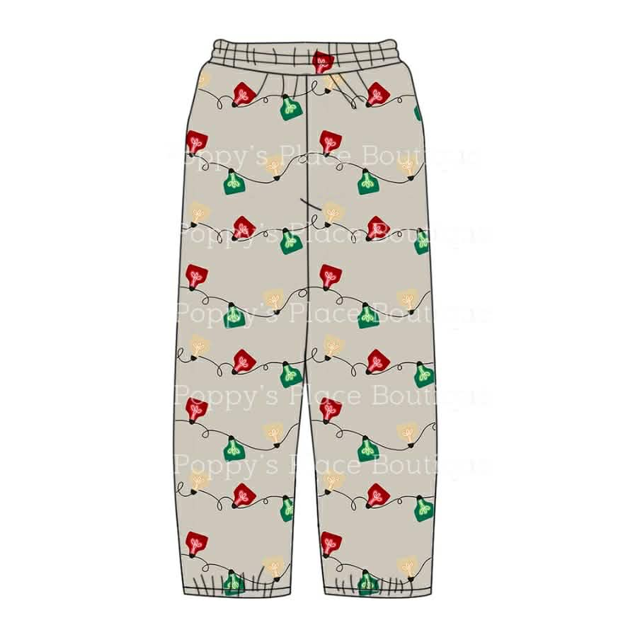 Custom moq 5 mix size milk silk Christmas holiday Adult Pants
