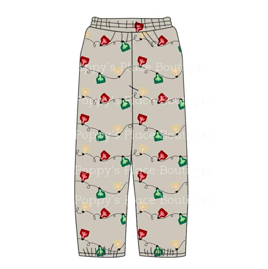 Custom moq 5 mix size milk silk Christmas holiday Adult Pants