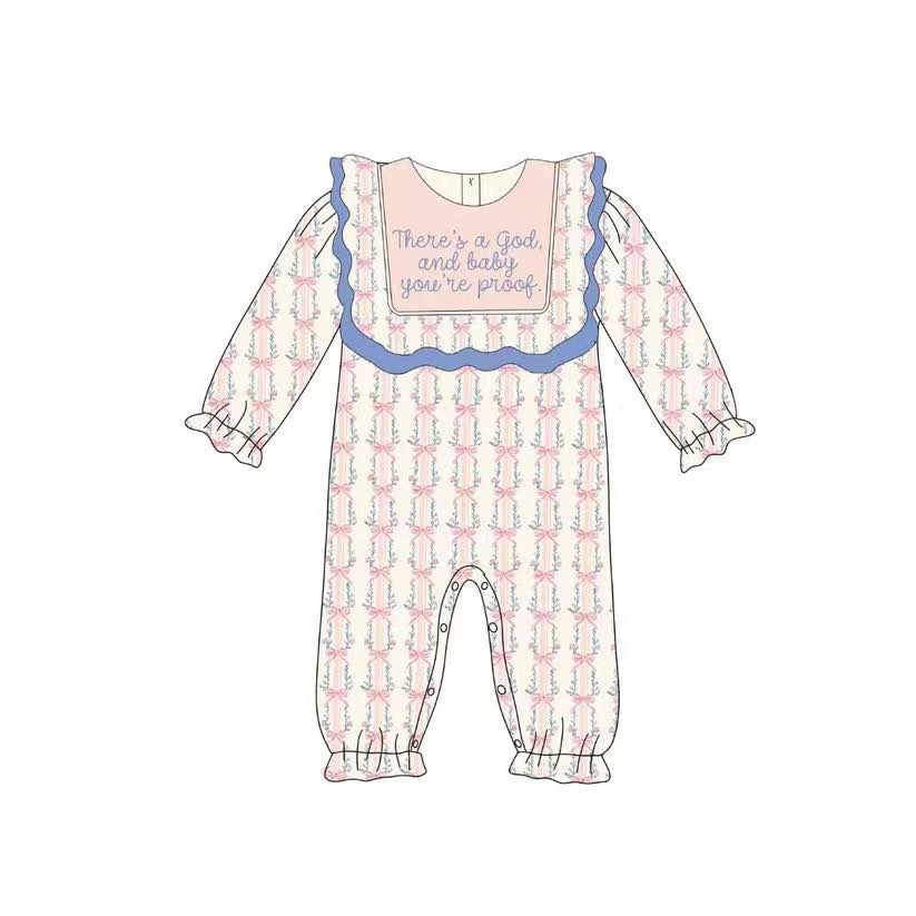 Custom moq 5 each style eta 6-7weeks baby girl clothes long sleeve romper-25.7.29