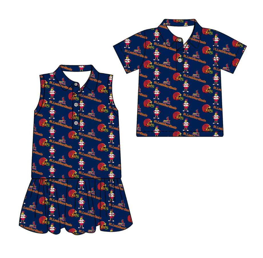 Custom moq 5 mix size milk silk summer teams Sleeveless Dress for Baby Girl Short-Sleeved Polo Shirt for Baby Boy Infant Clothing Set
