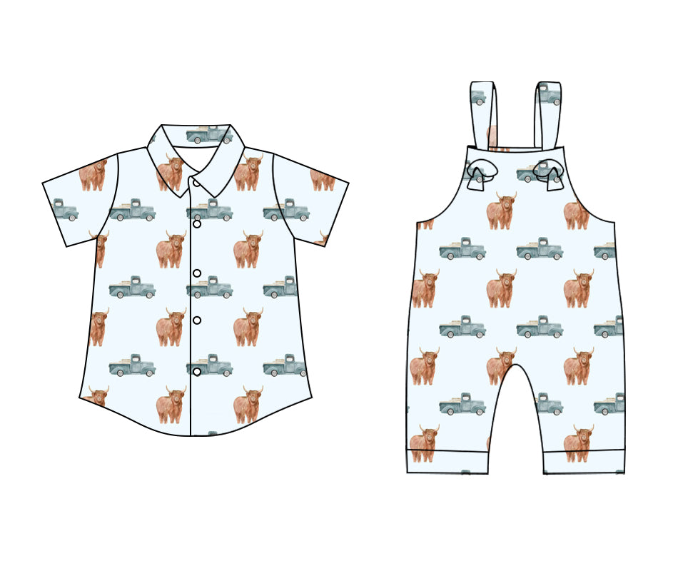 25.12.29 custom each style moq 5 eta 6-8 week Sibling Sister baby boy short sleeve top and jumpsuit match family design