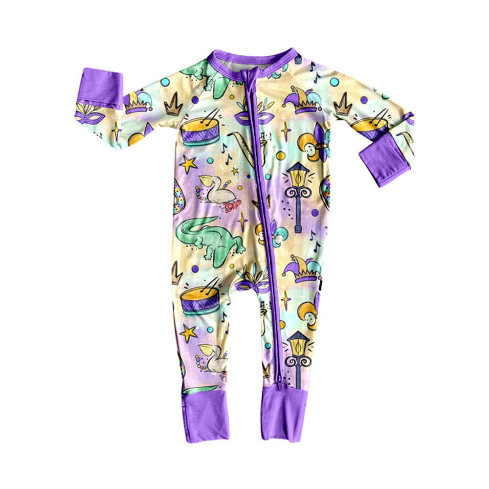 25.9.4 custom each style moq 5eta 4-6week Sibling Sisters mardi gras baby boy clothes long sleeve pants sets and romper match family design