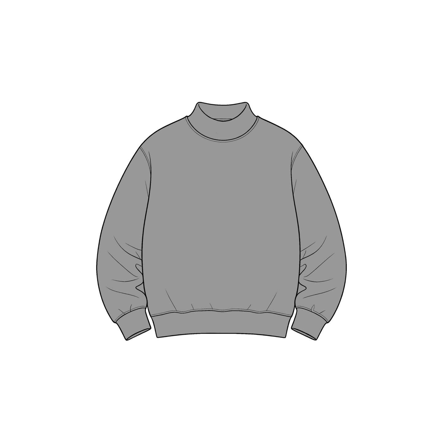 custom moq 5 mix size High Neck Baby Kids Solid Mock Neck Long Sleeve Pullover Sweatshirt Toddler Boys Girls Fall Casual Top
