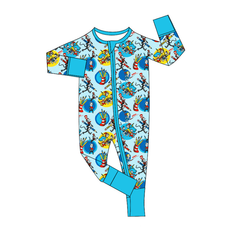 10.3 custom each style moq 5eta 4-6week Sibling Sister dr blue baby boys sets and rompers match family design