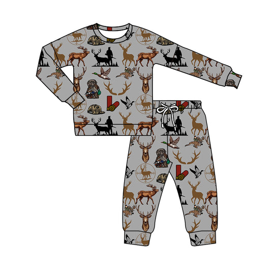 7.31 custom each style moq 5eta 4-6week Sibling Sister animal deer baby boys sets and rompers match family design
