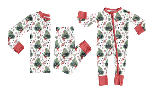 25.8.25 custom each style moq 5eta 4-6week Sibling Sisters Christmas trees baby boy clothes long sleeve pants sets and romper match family design