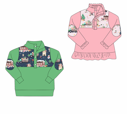 25.8.21 custom each style moq 5eta 4-6week Sibling Sister Christmas baby boy long sleeve top 2