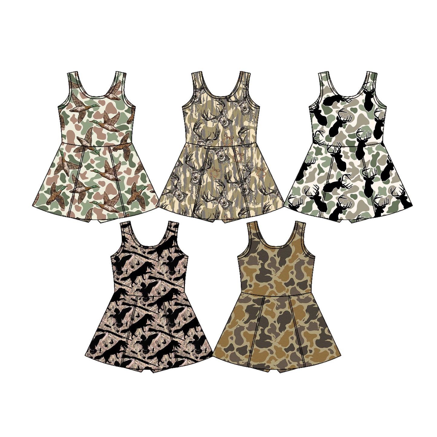 25.11.20 custom each style moq 5 eta 6-8week Sibling Sister camouflage baby girl short sleeves dress 5 match design
