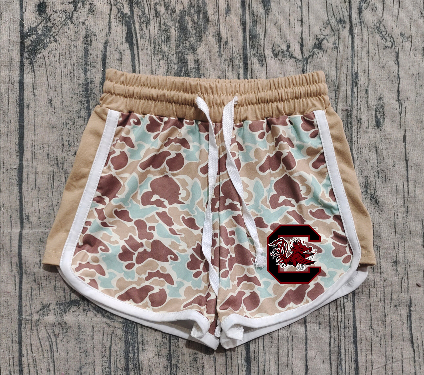 Custom moq 5 mix size milk silk baby kids clothes team camouflage summer shorts-25.11.20