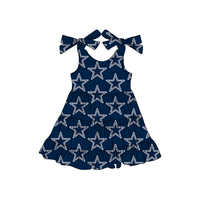 Custom moq 5 mix size milk silk summer teams baby girls clothes team blue sleeveless shorts sets and skirts sets and dress and jumpsuit-25.7.15