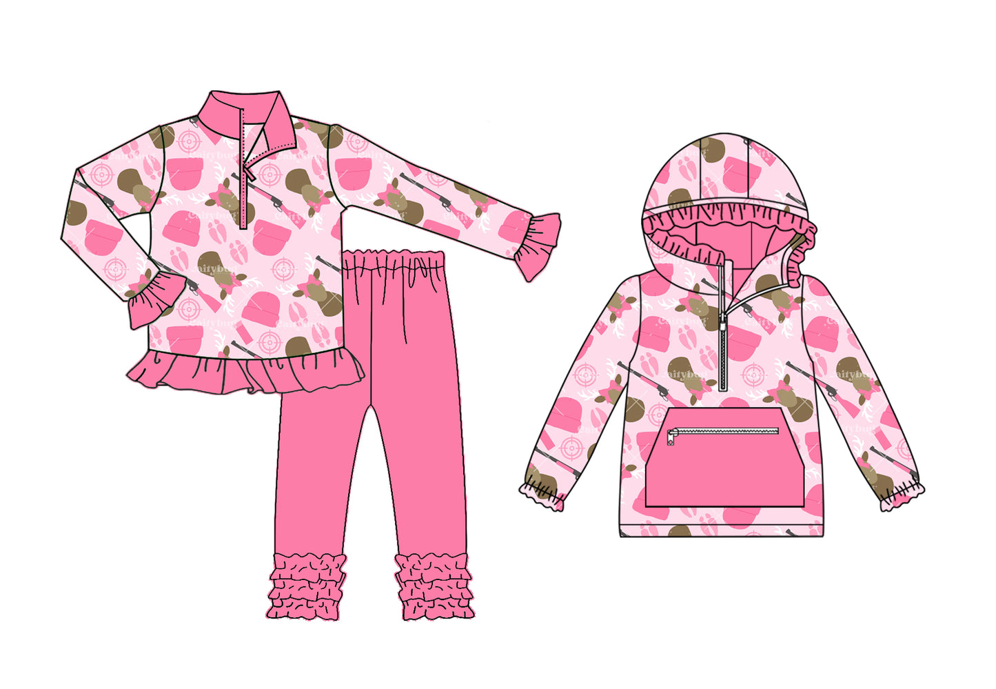 25.7.31 custom each style moq 5eta 4-6week Sibling Sisters baby girl long sleeve pants sets and top match family design