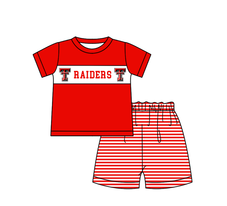 Custom moq 5 mix size milk silk summer teams baby girl boys clothes red short sleeve shorts sets 2  and dress and rompers 2 series