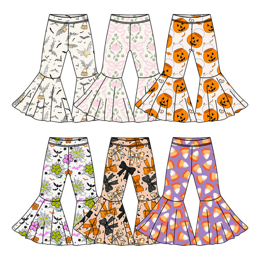 25.6.5custom each style moq 5eta 4-6week Sibling Sister Halloween baby girl long sleeve pants 1 and pants 6 match family design