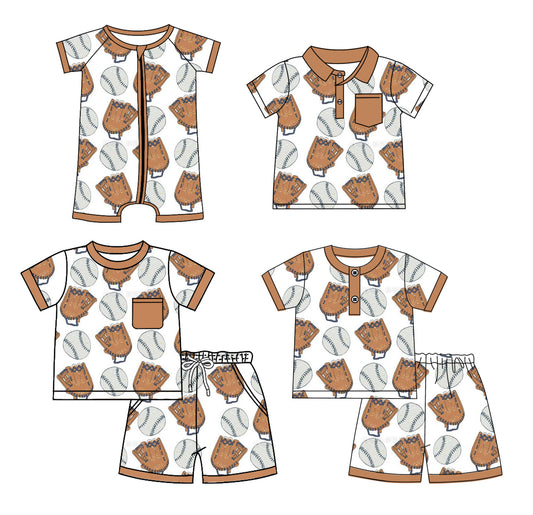 2.20 custom each style moq 5eta 4-6week Sibling Sister baseball baby girl sets 1 and sets 2 and boy rompers and top match family design