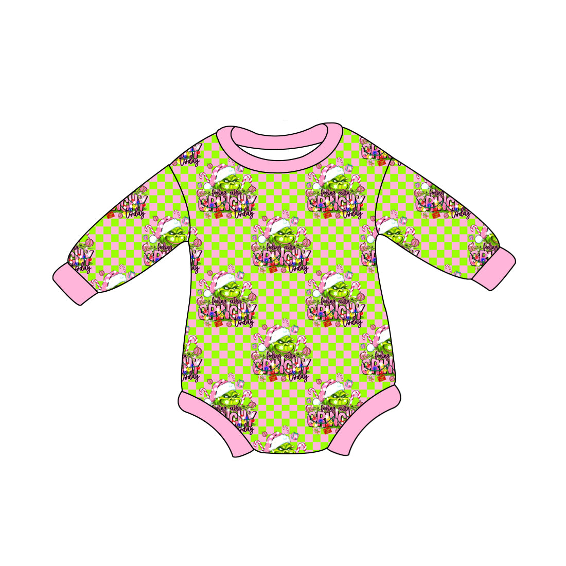 8.2 custom each style moq 5 eta 4-6week Sibling Sister baby girls clothes Christmas green long sleeve top and long sleeve romper match family design