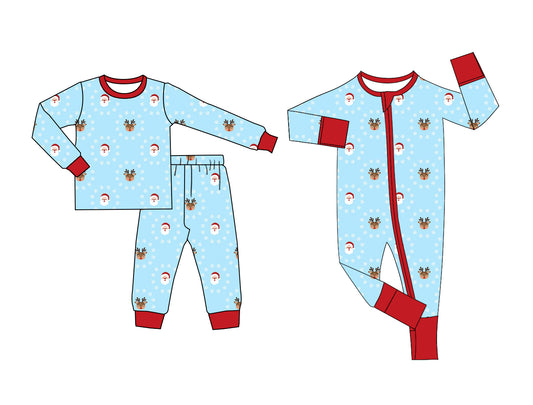 25.5.10 custom each style moq 5eta 4-6week Sibling Sisters Christmas baby boy long sleeve pants sets and rompers match family design