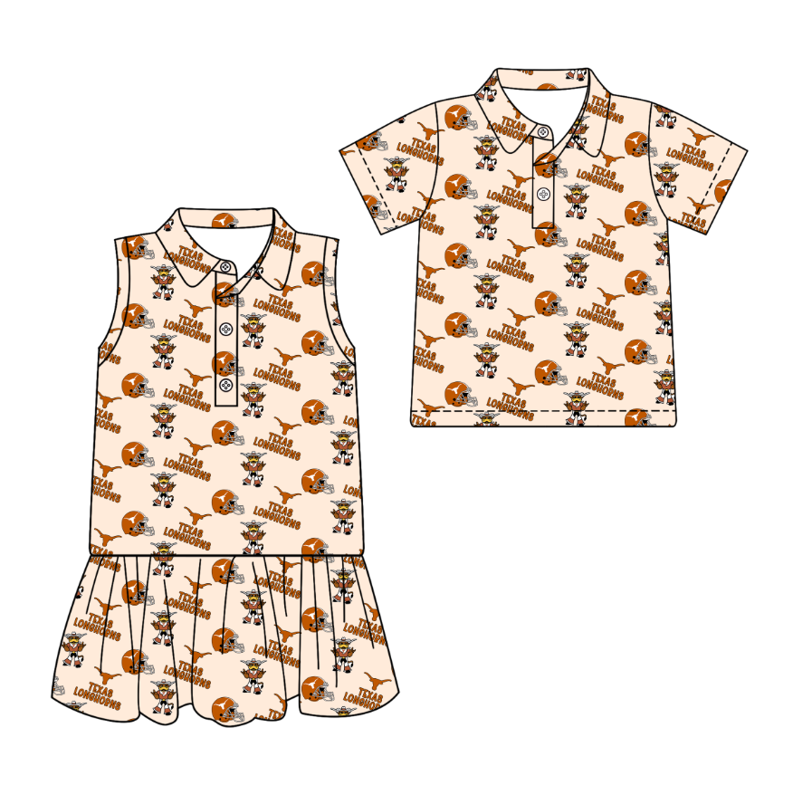 Custom moq 5 mix size milk silk summer teams Sleeveless Dress for Baby Girl Short-Sleeved Polo Shirt for Boy
