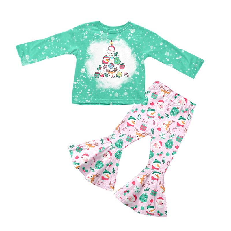 5.22 custom each style moq 5eta 4-5week Sibling Sister Christmas Santa sky blue girls outfits dress and baby romper match family design