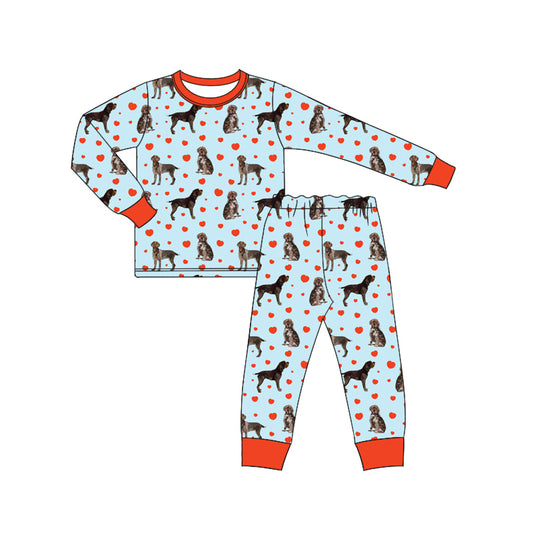 7.6 custom each style moq 5eta 4-6week Sibling Sister dog baby boys sets and rompers match family design
