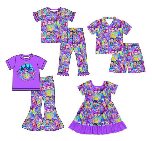 25.12.25 custom each style moq 5 eta 6-8week Sibling Sisters baby girl short sleeve pants sets 2 and shorts sets and dress match family design