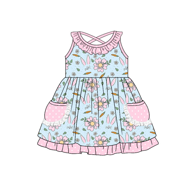 10.24 custom each style moq 5eta 4-6week Sibling Sister floral pink baby girl short sleeve dress and rompers match family design