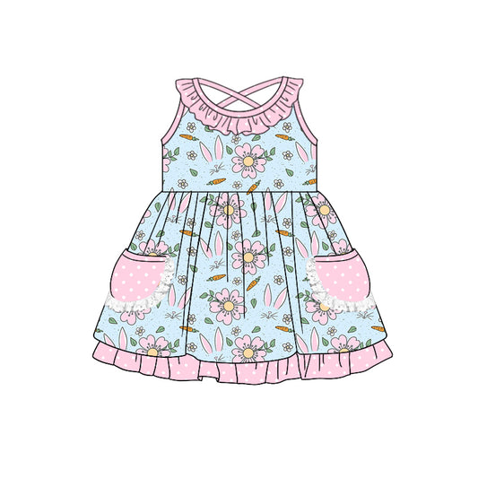 10.24 custom each style moq 5eta 4-6week Sibling Sister floral pink baby girl short sleeve dress and rompers match family design
