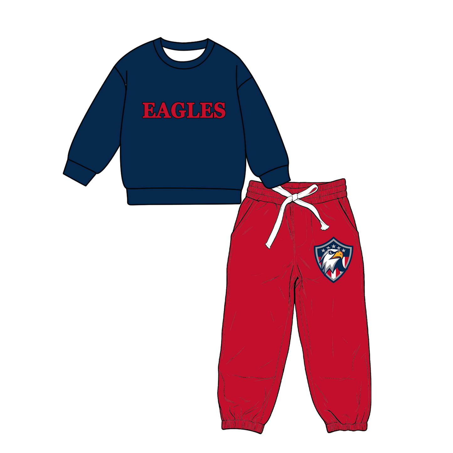 custom moq 5 mix size MSD071004 Baby Kids Casual Long Sleeve Tops Pocket Pants Team Outfit Set