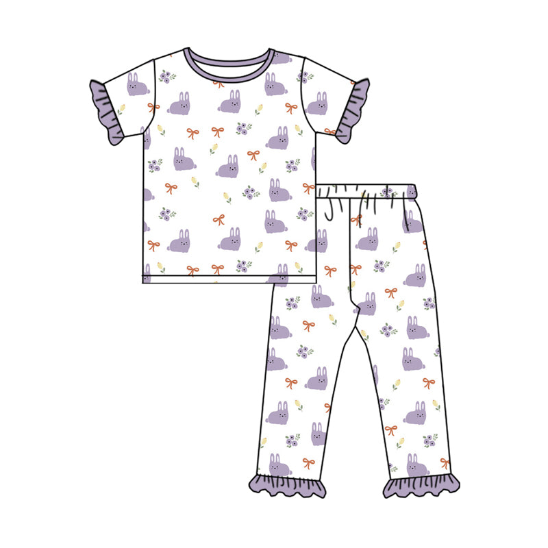 10.19 custom each style moq 5eta 4-6week Sibling Sister easter rabbit baby girl sets and dress and rompers match family design