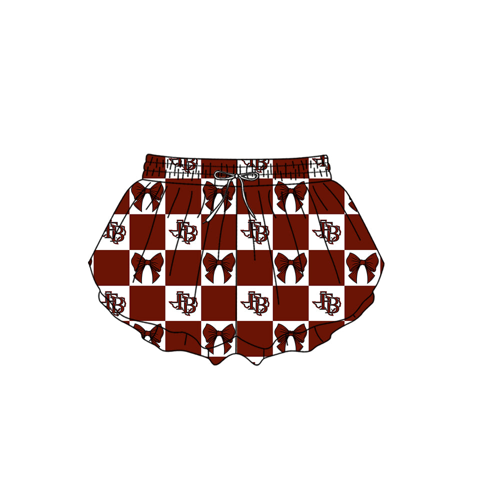Custom moq 5 mix size milk silk summer teams Baby Girl Dark Red Sleeveless Top Skirts Set Dress And Shorts Yoga Outfit Boy's Short-Sleeved Polo Shirt And Romper