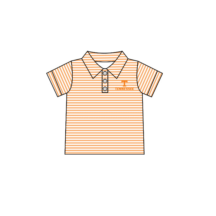 Custom summer teams baby girls clothes team orange sets dress top-25.5.5
