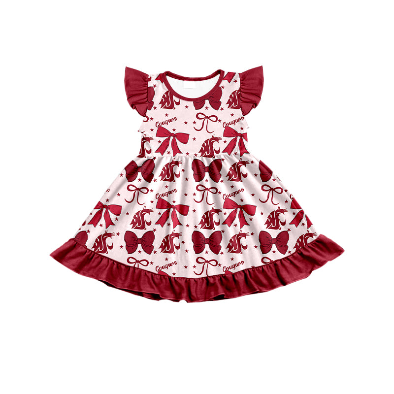 Custom moq 5 mix size milk silk summer teams baby girls clothes team bow red sleeveless skirts sets and dress 1 and dress 2 and dress 3-25.6.25