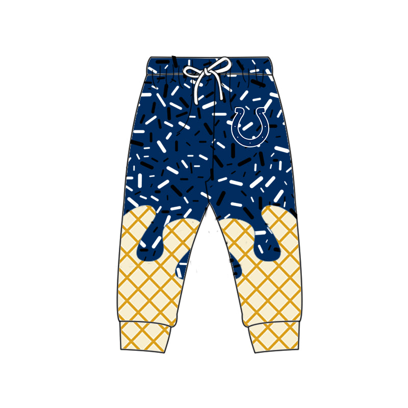Custom summer teams baby girls clothes team blue hooded long sleeve tops and short sleeve top and dress and pants and shorts-25.6.19