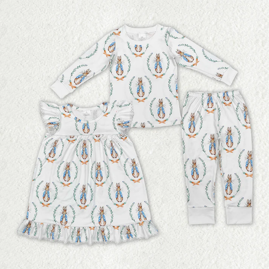 RTS NO MOQ Baby boys easter rabbit Long Sleeve Suit & Dress