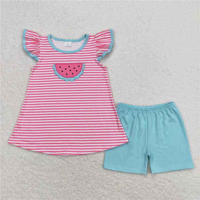RTSBoys Embroidered Short Sleeve Shorts sets dress romper