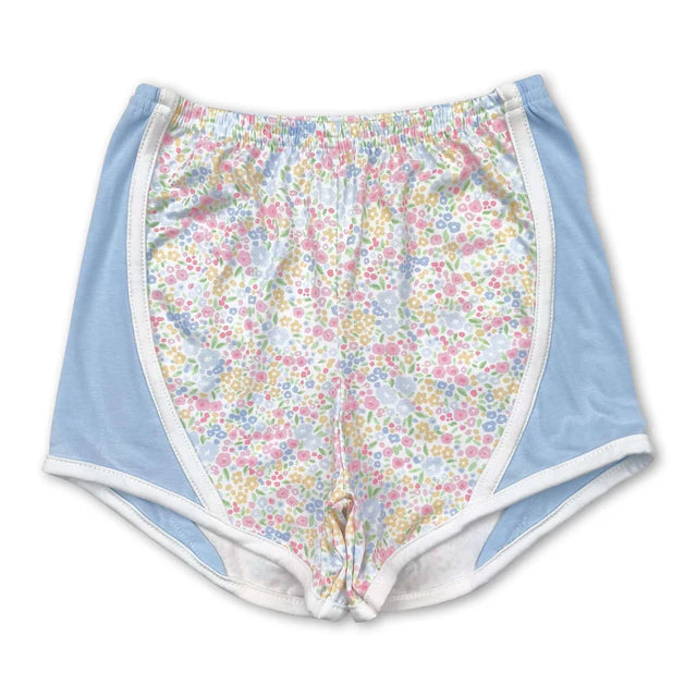 RTS NO MOQ Sibling Baby Girls Floral Camo Summer Shorts Bottoms