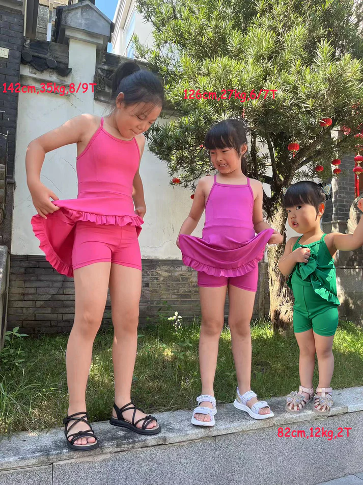 RTS NO MOQ Solid color yoga wear suspender dress