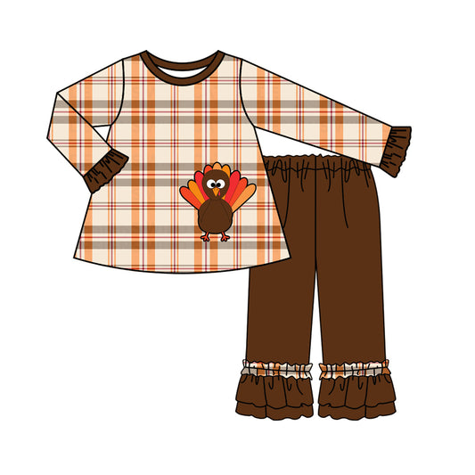 6.3 custom each style moq 5eta 4-6week Sibling Sister turkey brown baby girls outfits and dress and baby romper match family design