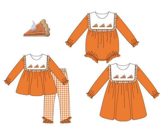 25.7.24 custom each style moq 5eta 4-6week Sibling Sisters baby girl long sleeve pants sets and dress and rompers match family design