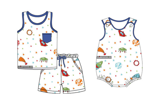 2.15 custom each style moq 5eta 4-6week Sibling Sister baby girl short sleeve shorts sets and romper match design