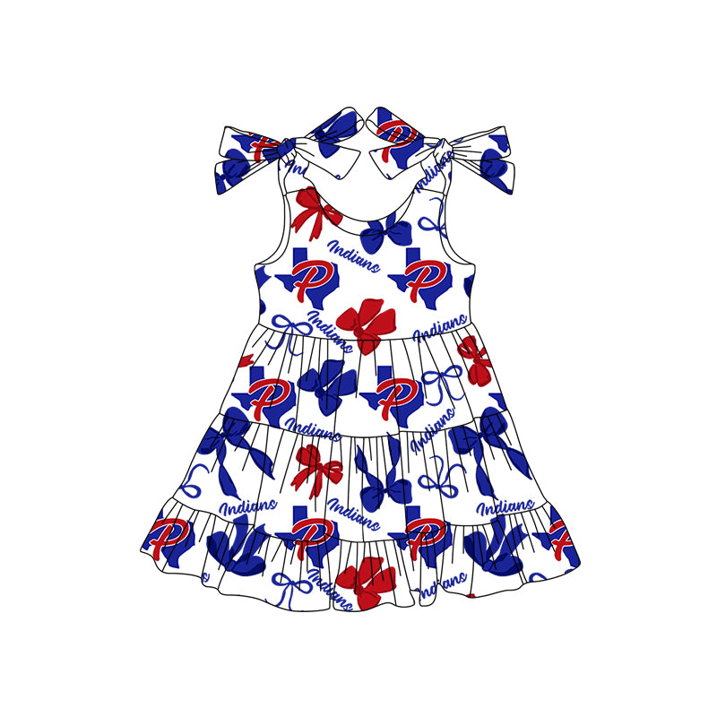 Custom moq 5 mix size milk silk summer teams baby girls clothes bow blue hooded long sleeve pants sets and skirts sets and dress 1 and dress 2 and top-25.8.4