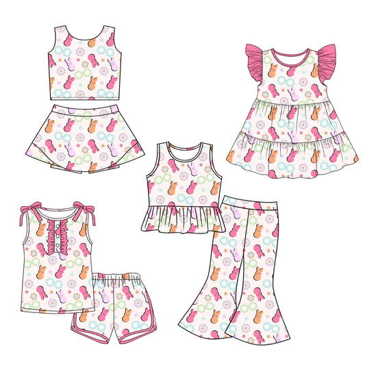 26.1.12 custom each style moq 5 eta 6-8week Sibling Sister baby short sleeve shorts sets 2 and pants set and dress match design