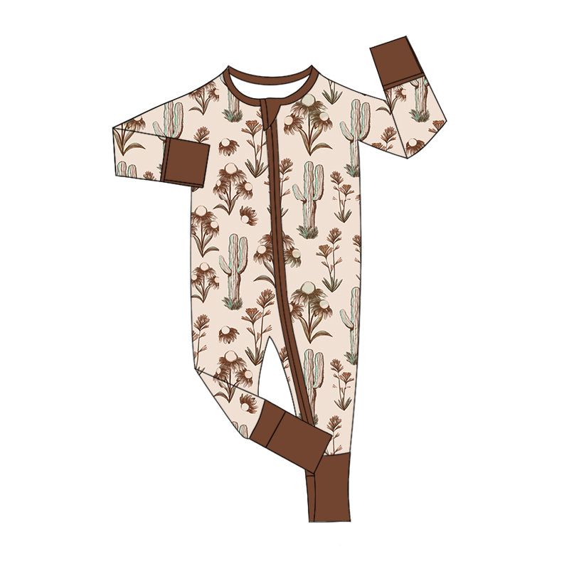 8.13 custom each style moq 5eta 4-6week Sibling Sister catcus baby boys sets and rompers match family design