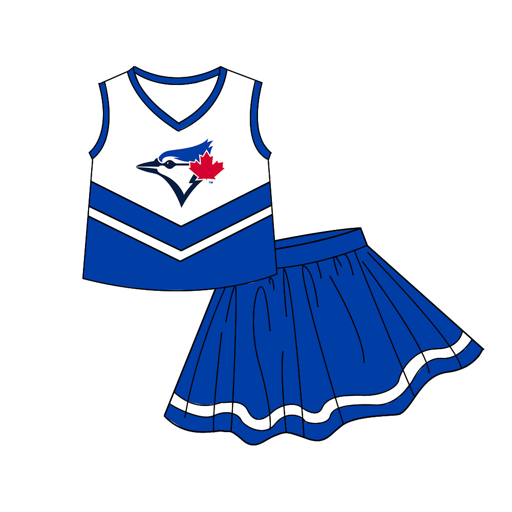 Custom moq 5 mix size milk silk summer teams Girls Long Sleeve Blue Top Matching Short Sleeve Set Boys Tops