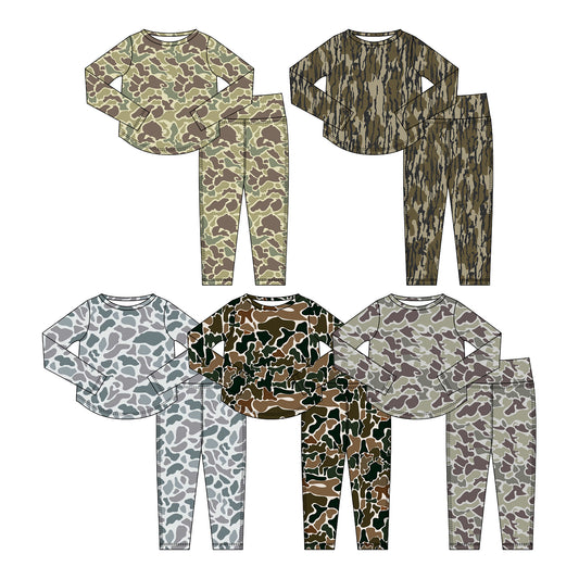 25.10.18 custom each style moq 5 eta 6-8week Sibling Sisters camouflage baby girl long sleeve pants sets 5 match family design