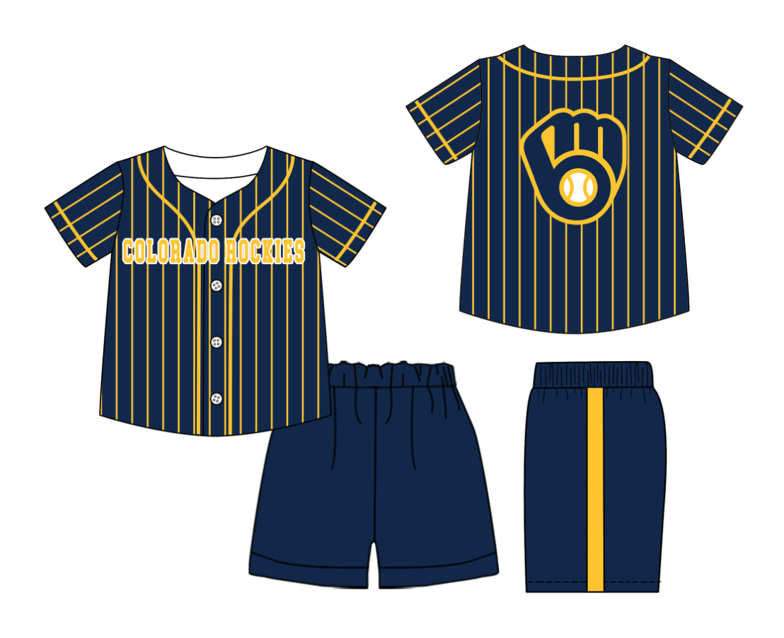 Custom moq 3 or 5 mix size milk silk summer teams baby boy clothes short sleeve shorts sets-26.1.20