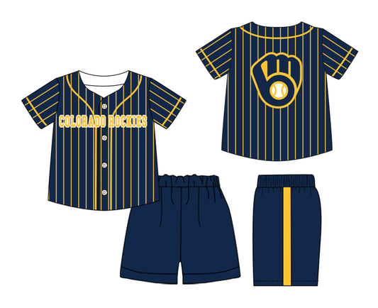 Custom moq 3 or 5 mix size milk silk summer teams baby boy clothes short sleeve shorts sets-26.1.20