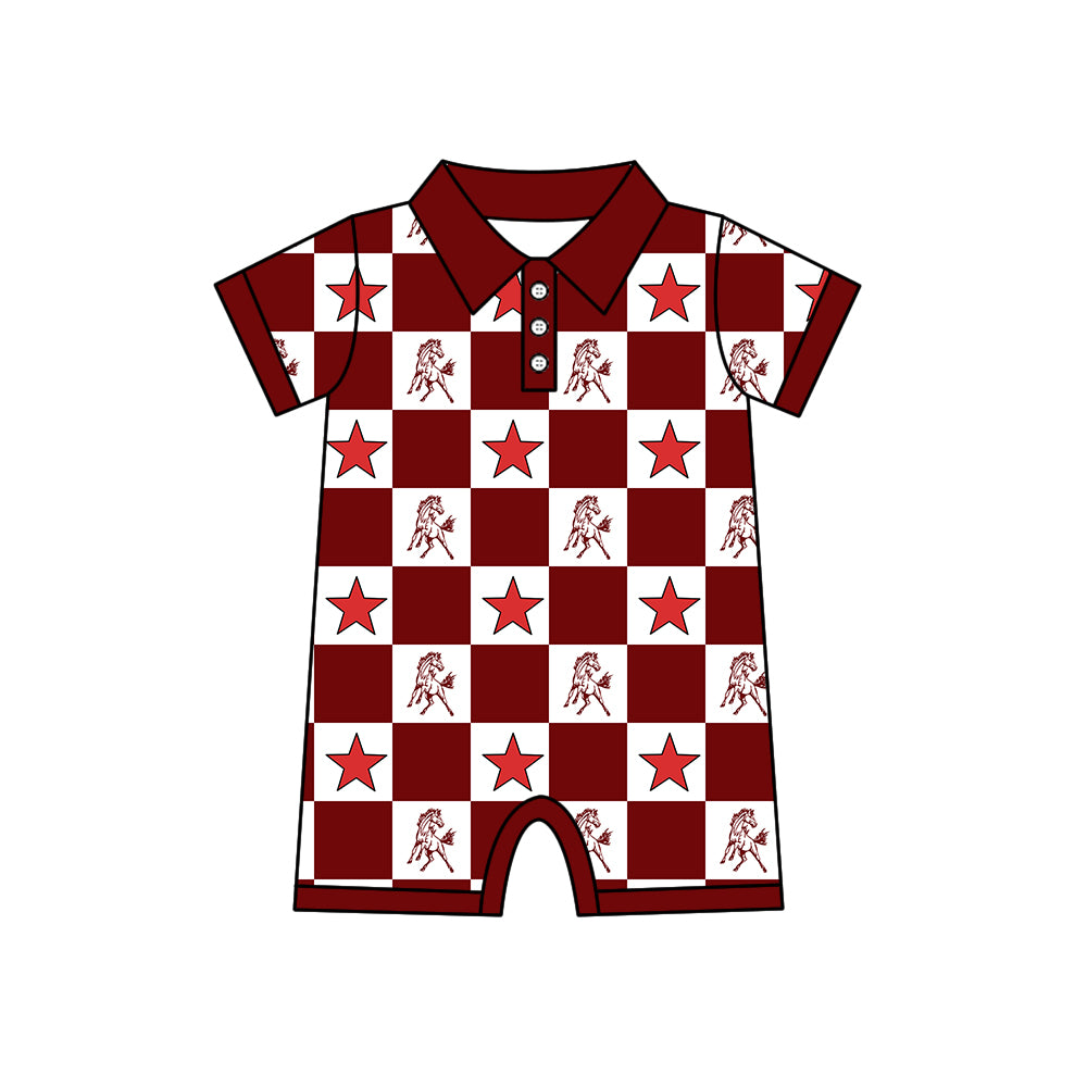 Custom moq 5 mix size milk silk summer teams Checked Bows Red Baby Girl Sleeveless Top Skirt Short Set Dress And Shorts Yoga Outfit Boy's Top Shorts Set Romper