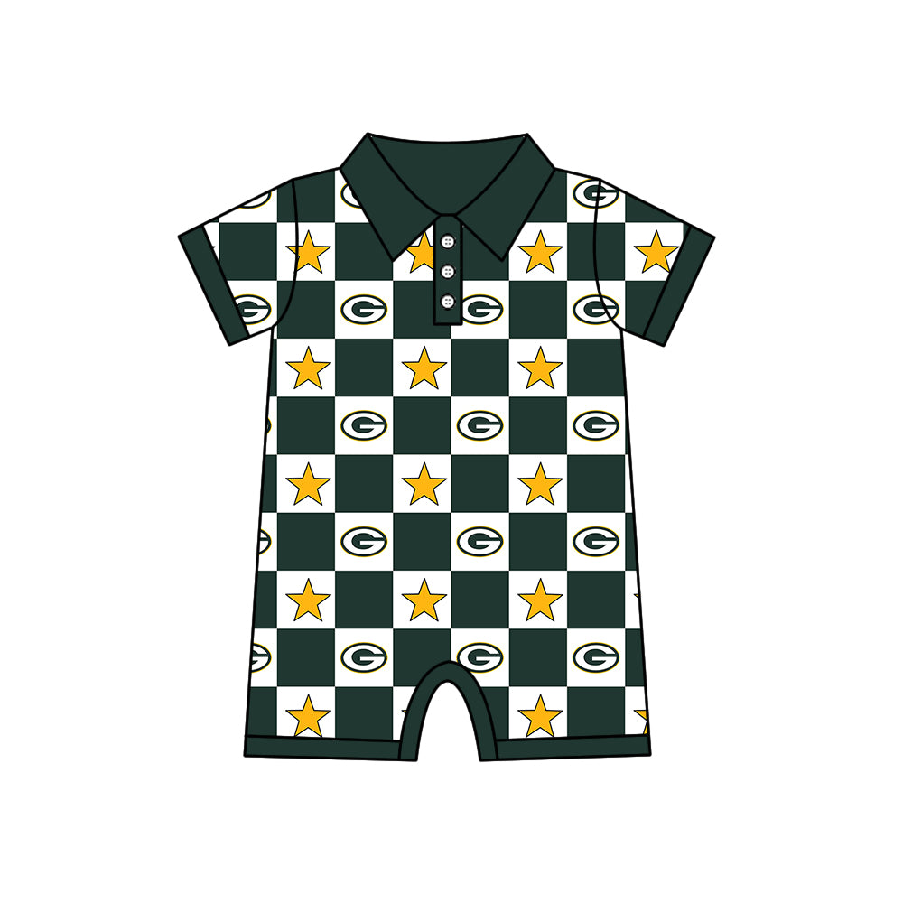 Custom moq 5 mix size milk silk summer teams Baby Girl Green Sleeveless Top Skirts Set Dress And Shorts Yoga Outfit Boy's Short-Sleeved Polo Shirt And Romper